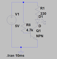 image of wiring diagram of npn circuit
